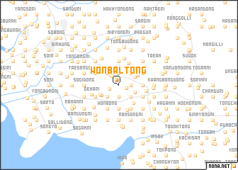 map of Wŏnbal-tong