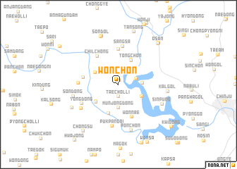 map of Wŏnch\
