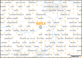 map of Wonck