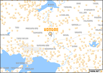 map of Wŏndae