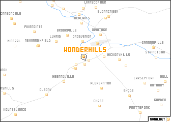 map of Wonder Hills