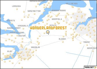 map of Wonderland Forest