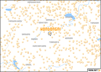 map of Wŏndong-ni
