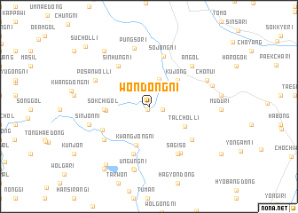 map of Wŏndŏng-ni