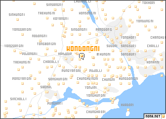 map of Wŏndong-ni