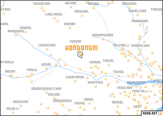map of Wŏndong-ni