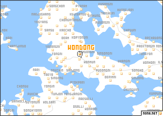 map of Wŏndong