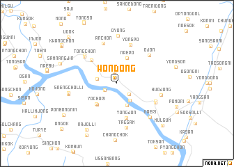 map of Wŏn-dong