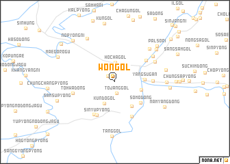 map of Wŏn-gol