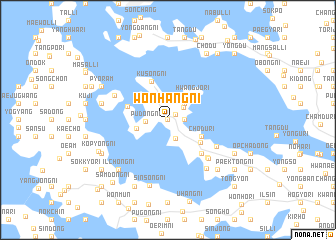 map of Wŏnhang-ni
