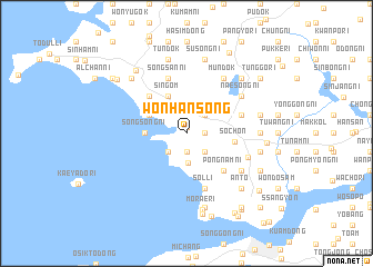 map of Wŏnhansŏng