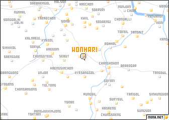 map of Wŏnha-ri