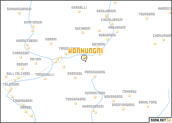 map of Wŏnhŭng-ni