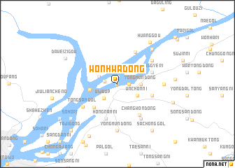 map of Wŏnhwa-dong