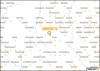 map of Woniatu