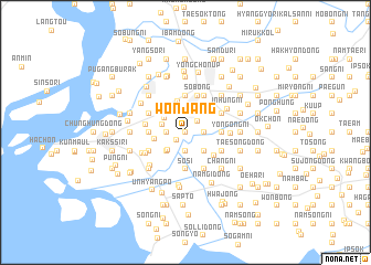 map of Wŏnjang