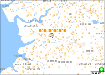 map of Wŏnjŏng-dong