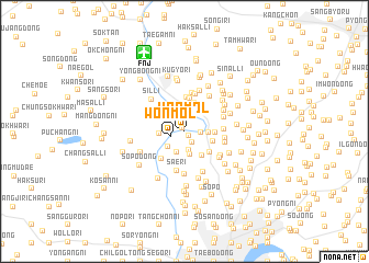 map of Wŏnmol