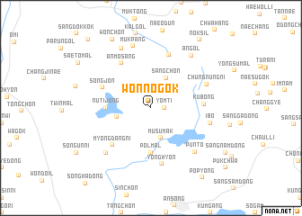 map of Wŏnnogok