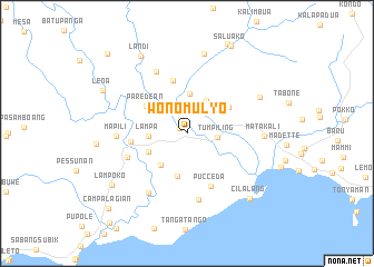 map of Wonomulyo