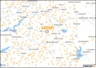 map of Wŏno-ri