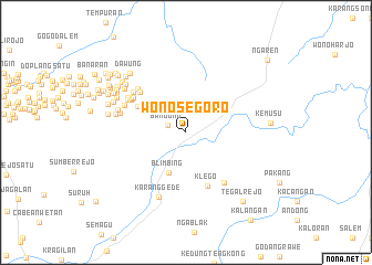 map of Wonosegoro