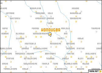 map of Wonougba