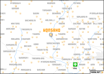 map of Wŏnsaho