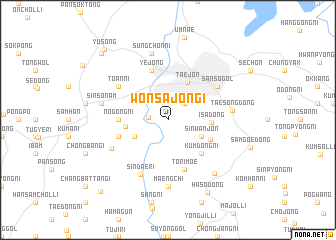 map of Wŏnsajŏngi