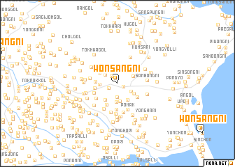 map of Wŏnsang-ni