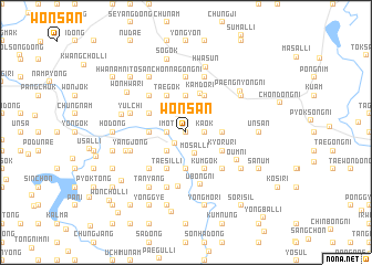 map of Wŏnsan