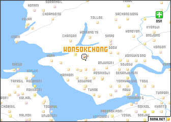 map of Wŏnsŏkchŏng
