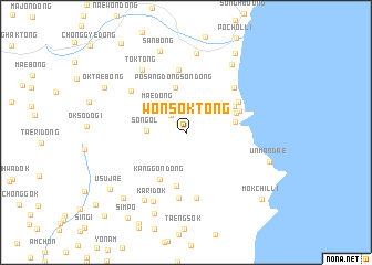 map of Wŏnsŏk-tong