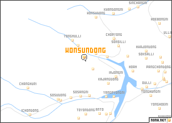 map of Wŏnsun-dong