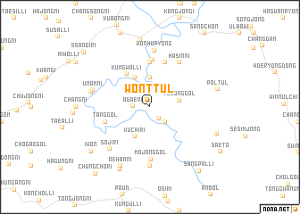 map of Wŏnttŭl