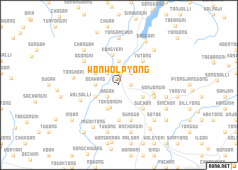 map of Wŏnwŏlp\