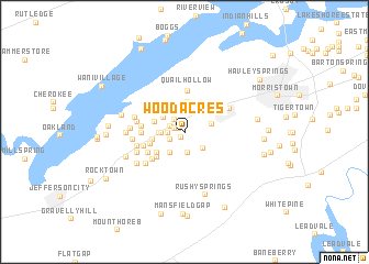 map of Wood Acres