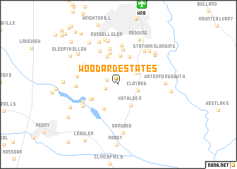 map of Woodard Estates