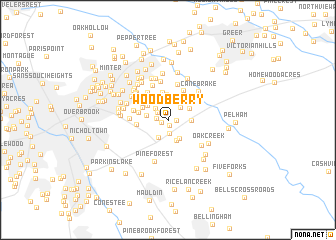 map of Woodberry