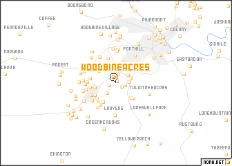 map of Woodbine Acres