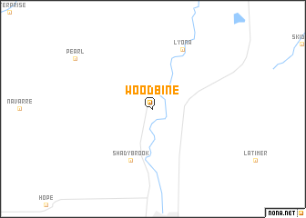 map of Woodbine