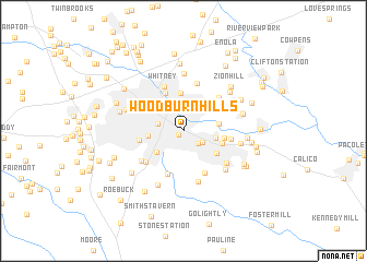 map of Woodburn Hills