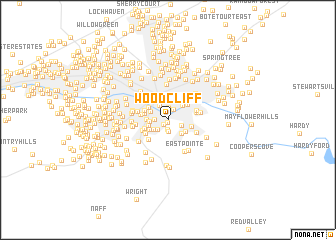 map of Woodcliff
