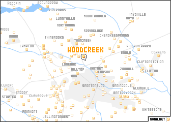 map of Woodcreek