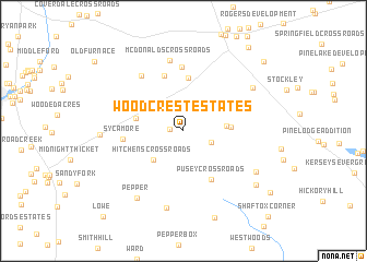 map of Woodcrest Estates