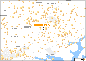 map of Woodcrest