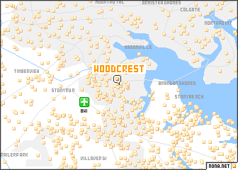 map of Woodcrest