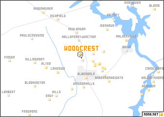 map of Woodcrest