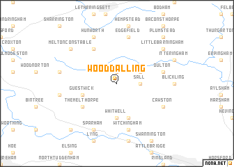 map of Wood Dalling