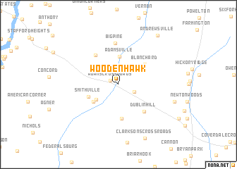 map of Woodenhawk